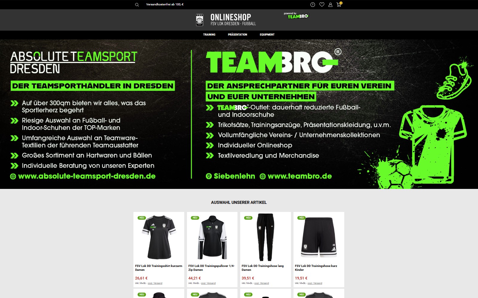Neuer LOK-Vereinsshop